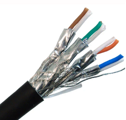 کابل CAT7A Bulk Ethernet، 10G Indoor / Outdoor Dual Shielded Solid Copper S / FTP، 23 AWG 1000ft