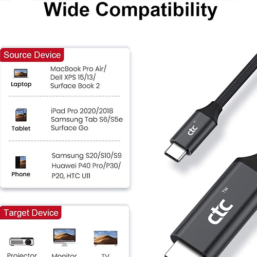 USB نوع C به HDMI